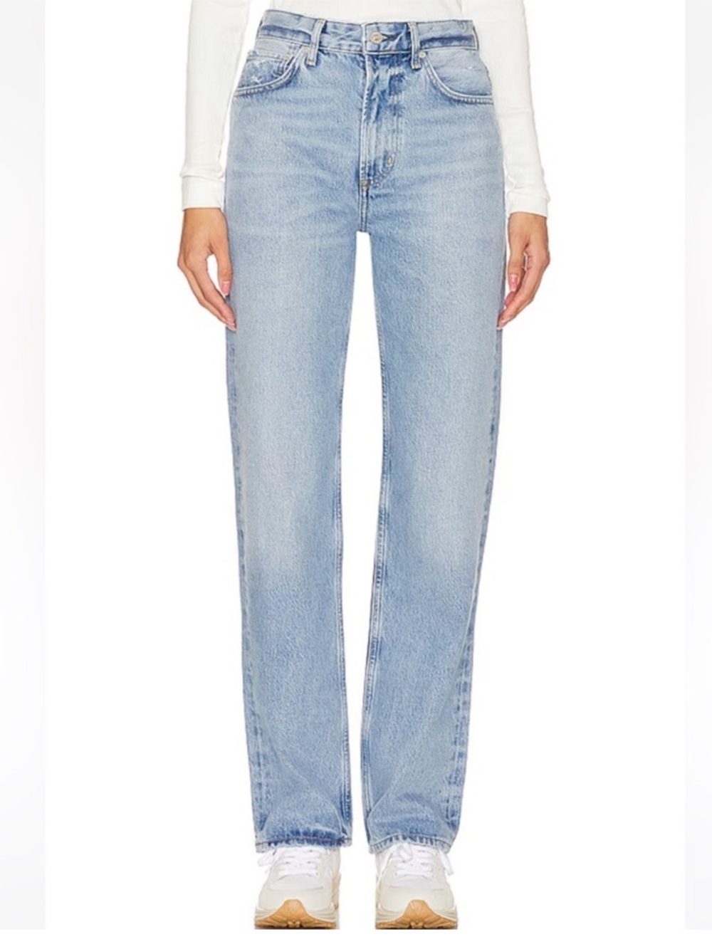 Citizens Of Humanity Zurie Jeans Straight Leg Light Wash High Rise Size 27 - Picture 3 of 16